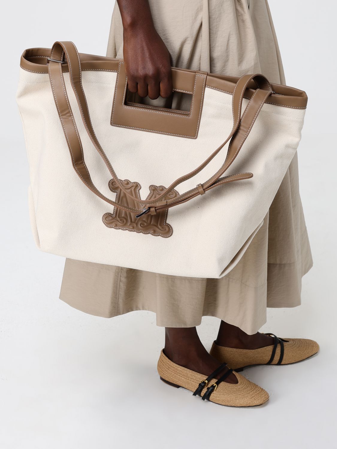 Max Mara Tote Bag Woman Camel MAX MARA