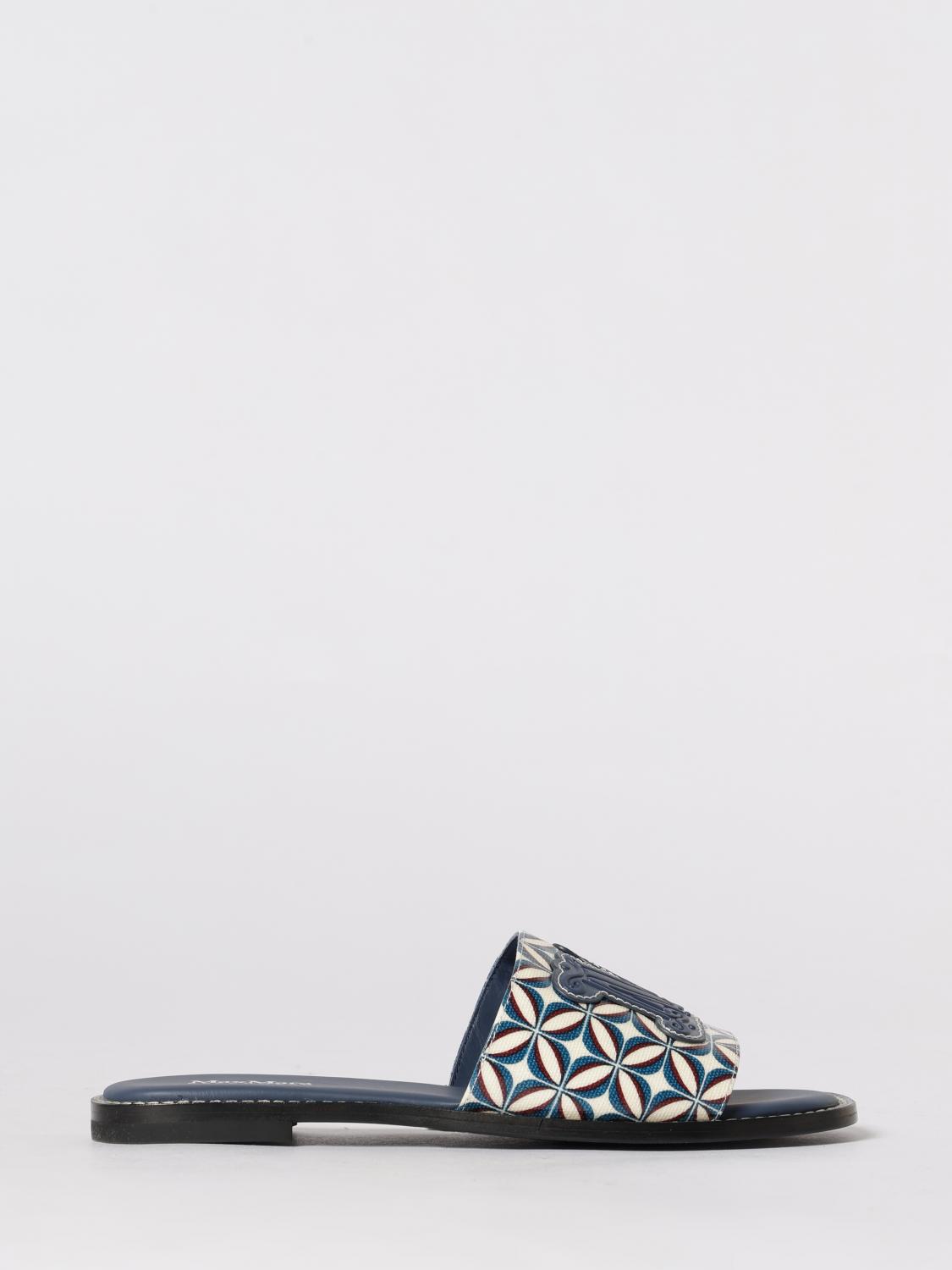 Max Mara Heeled Sandal Woman Blue