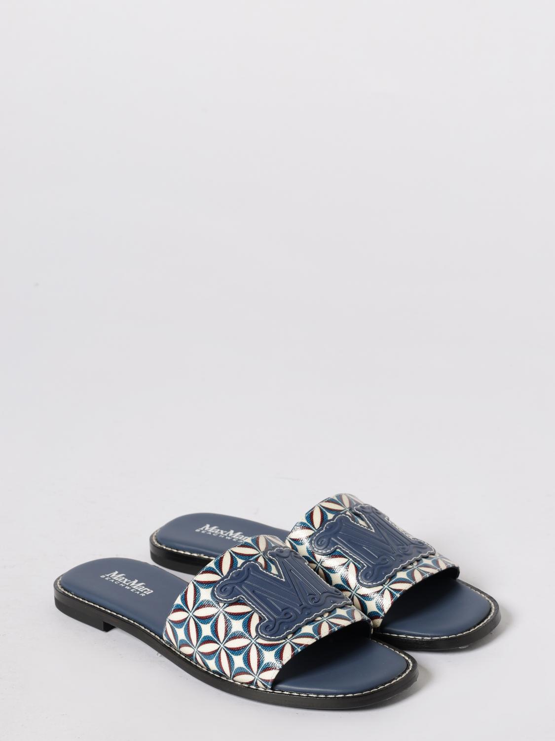 Max Mara Heeled Sandal Woman Blue