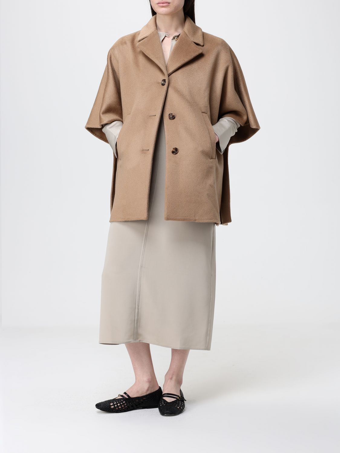 Max Mara Dress Woman Beige MAX MARA