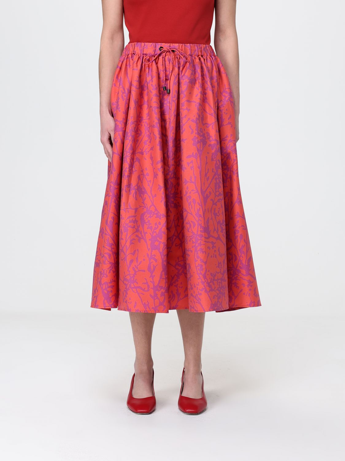 Max Mara Skirt Woman Coral MAX MARA
