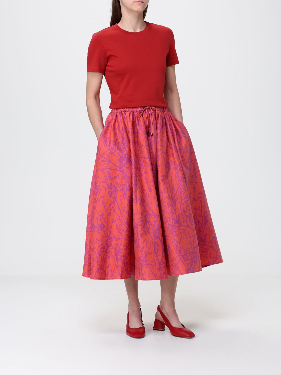 Max Mara Skirt Woman Coral MAX MARA