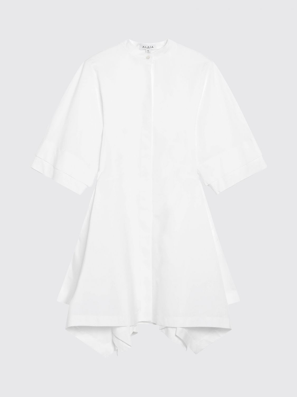 AlaiA Women Asymmetric Cotton Chemisier Dress AlaiA ALAIA