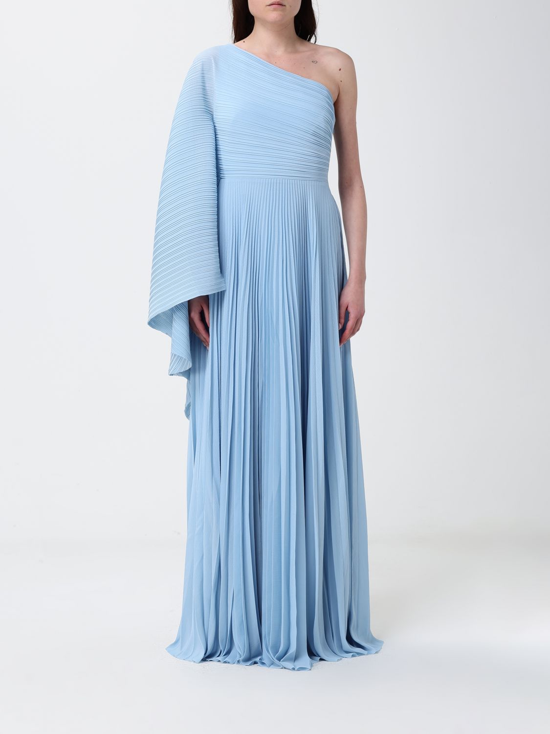 Solace London Dress Woman Gnawed Blue SOLACE LONDON