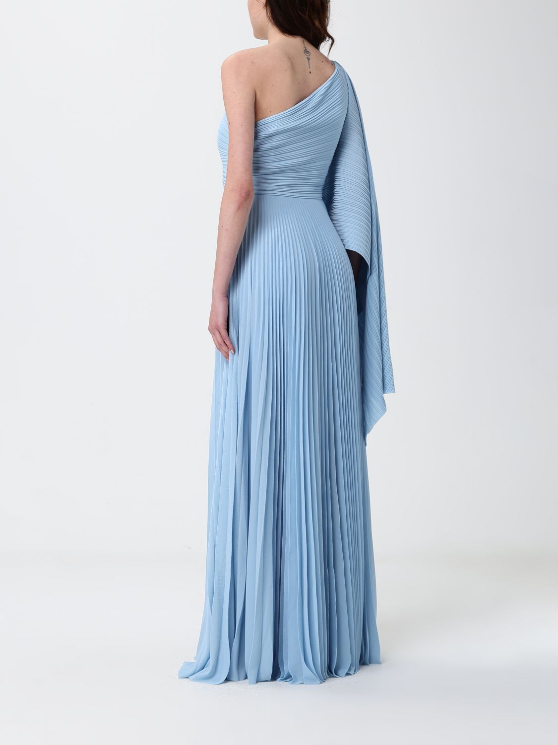 Solace London Dress Woman Gnawed Blue SOLACE LONDON
