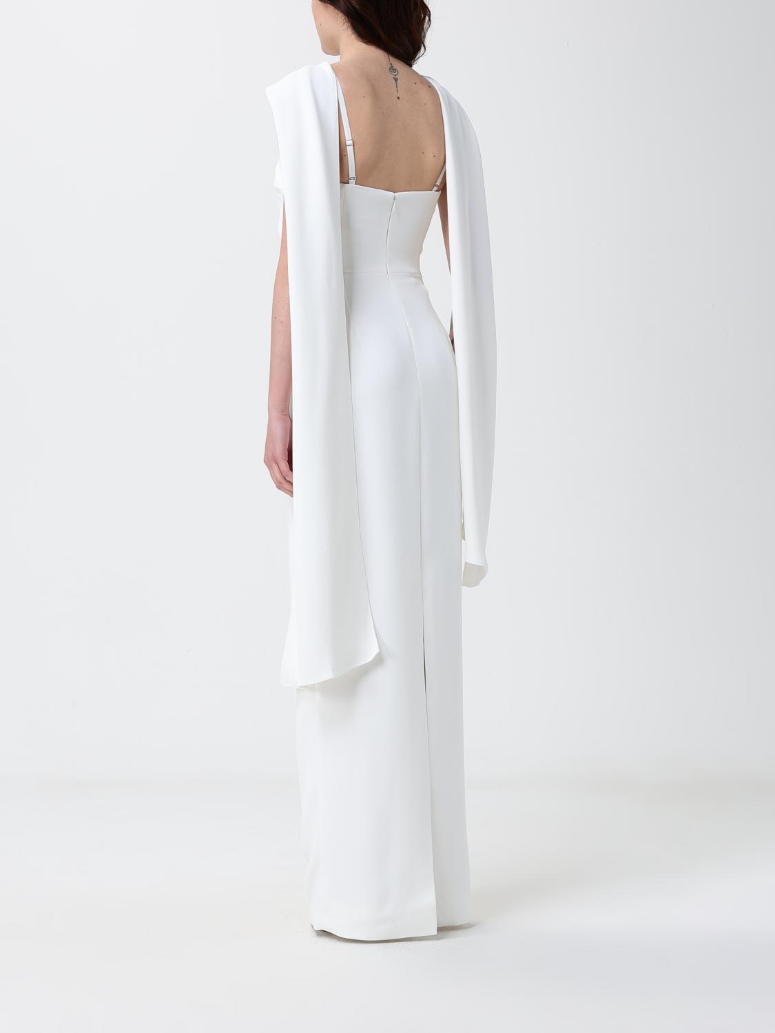Solace London Dress Woman Yellow Cream SOLACE LONDON