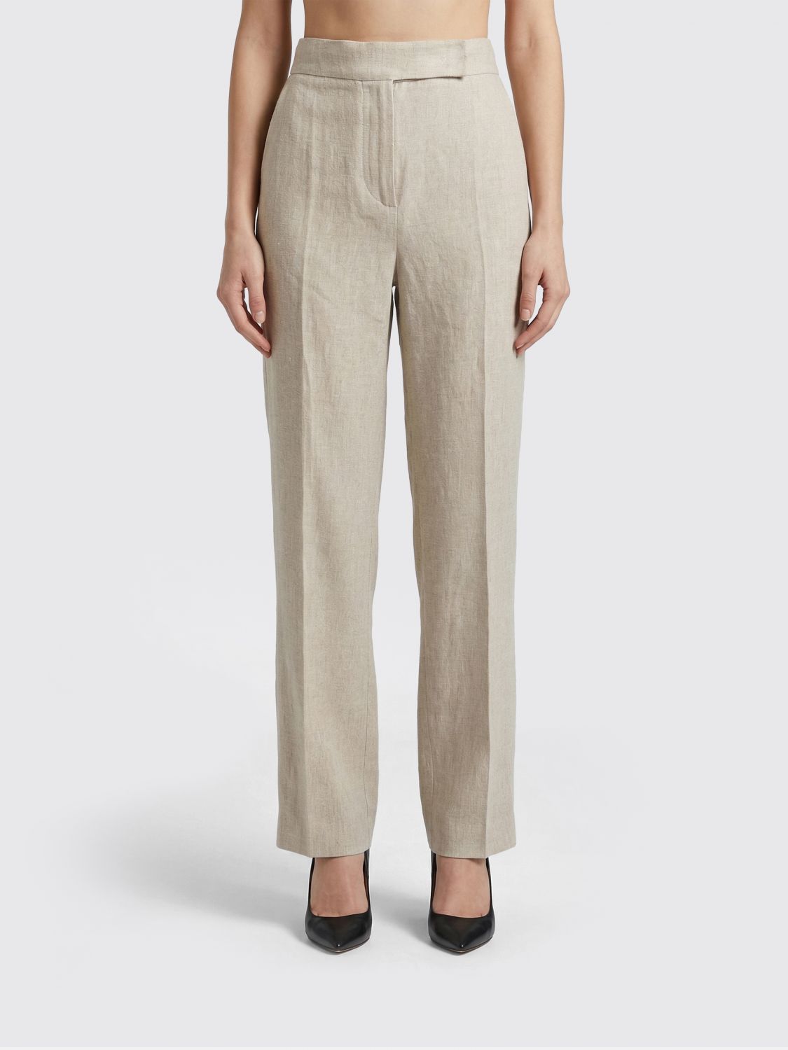 Max Mara Pants Woman Grey MAX MARA