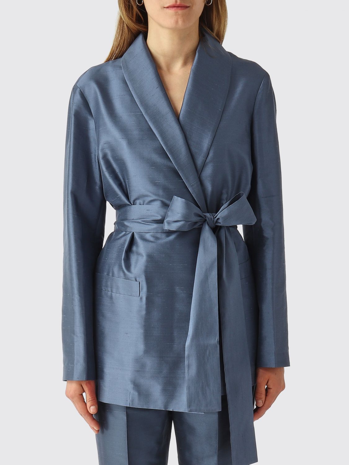 Max Mara Studio Shirt Woman Teal MAX MARA STUDIO