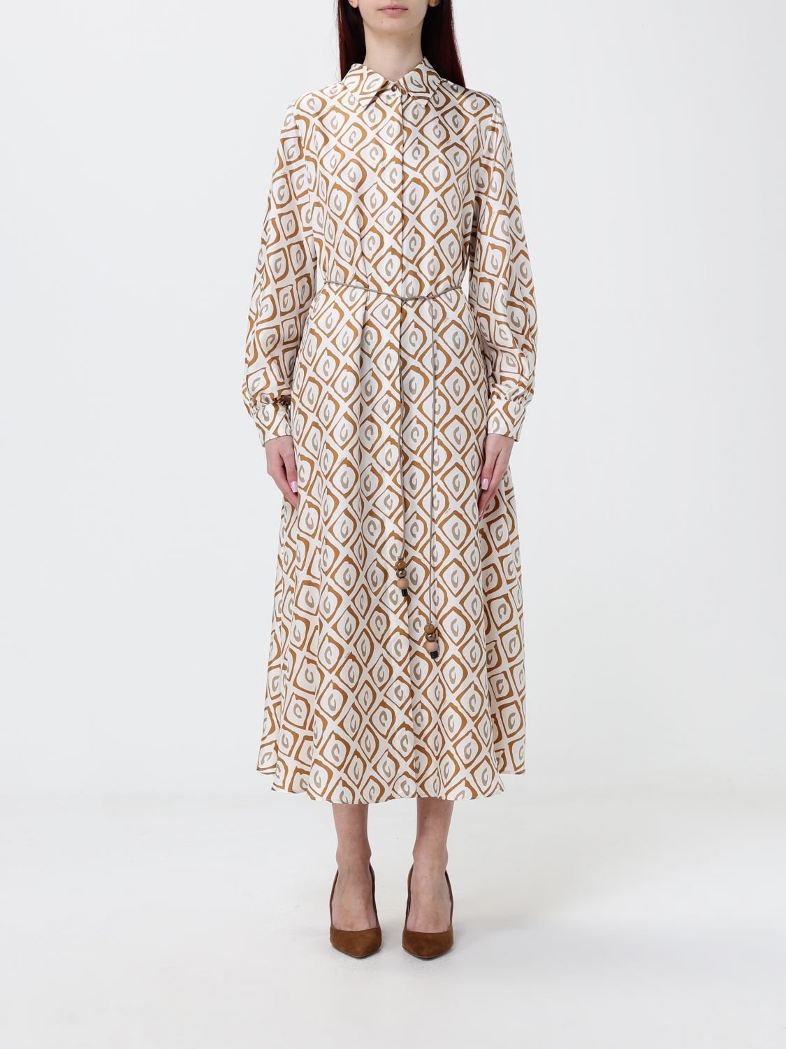 Max Mara Dress Woman Beige MAX MARA