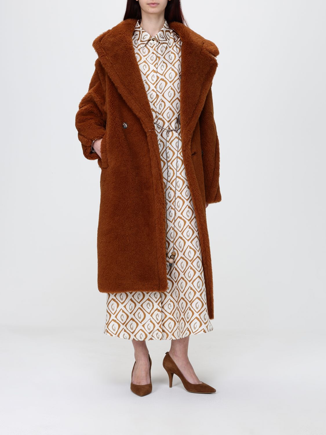 Max Mara Dress Woman Beige MAX MARA