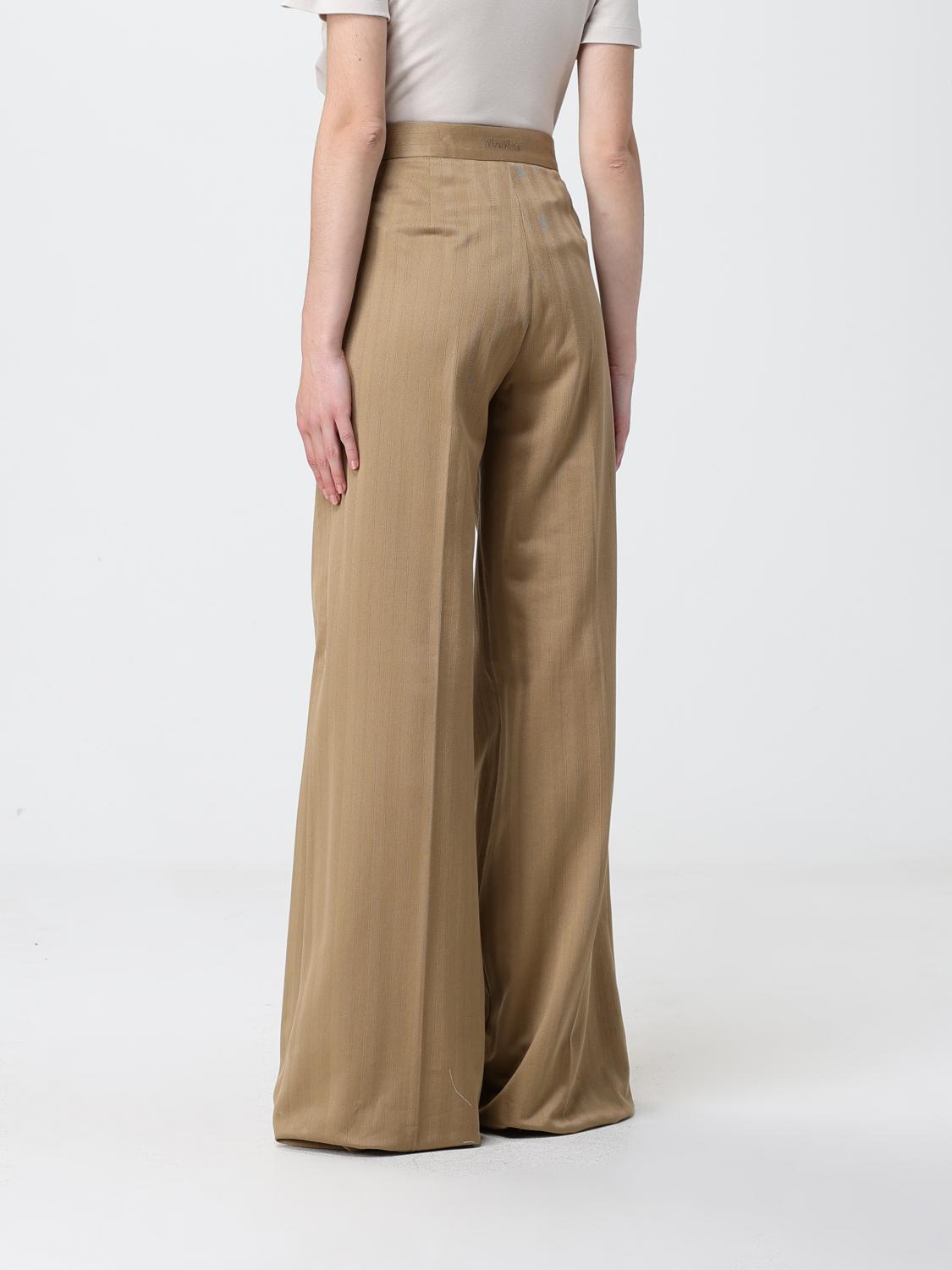 Max Mara Pants Woman Beige MAX MARA