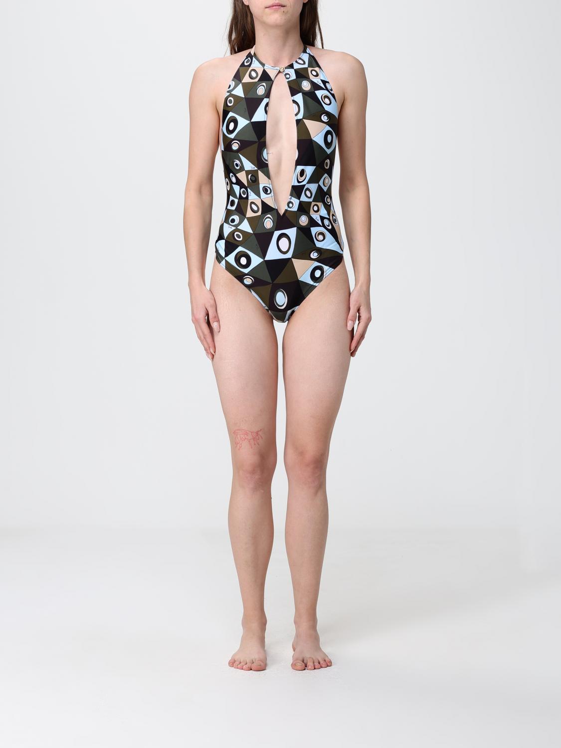 Pucci Swimsuit Woman Green PUCCI