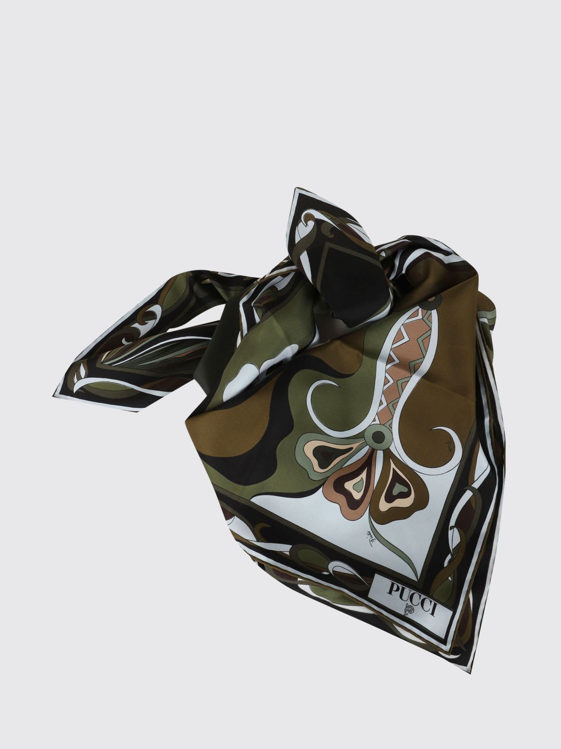 Pucci Neck Scarf Woman Green PUCCI