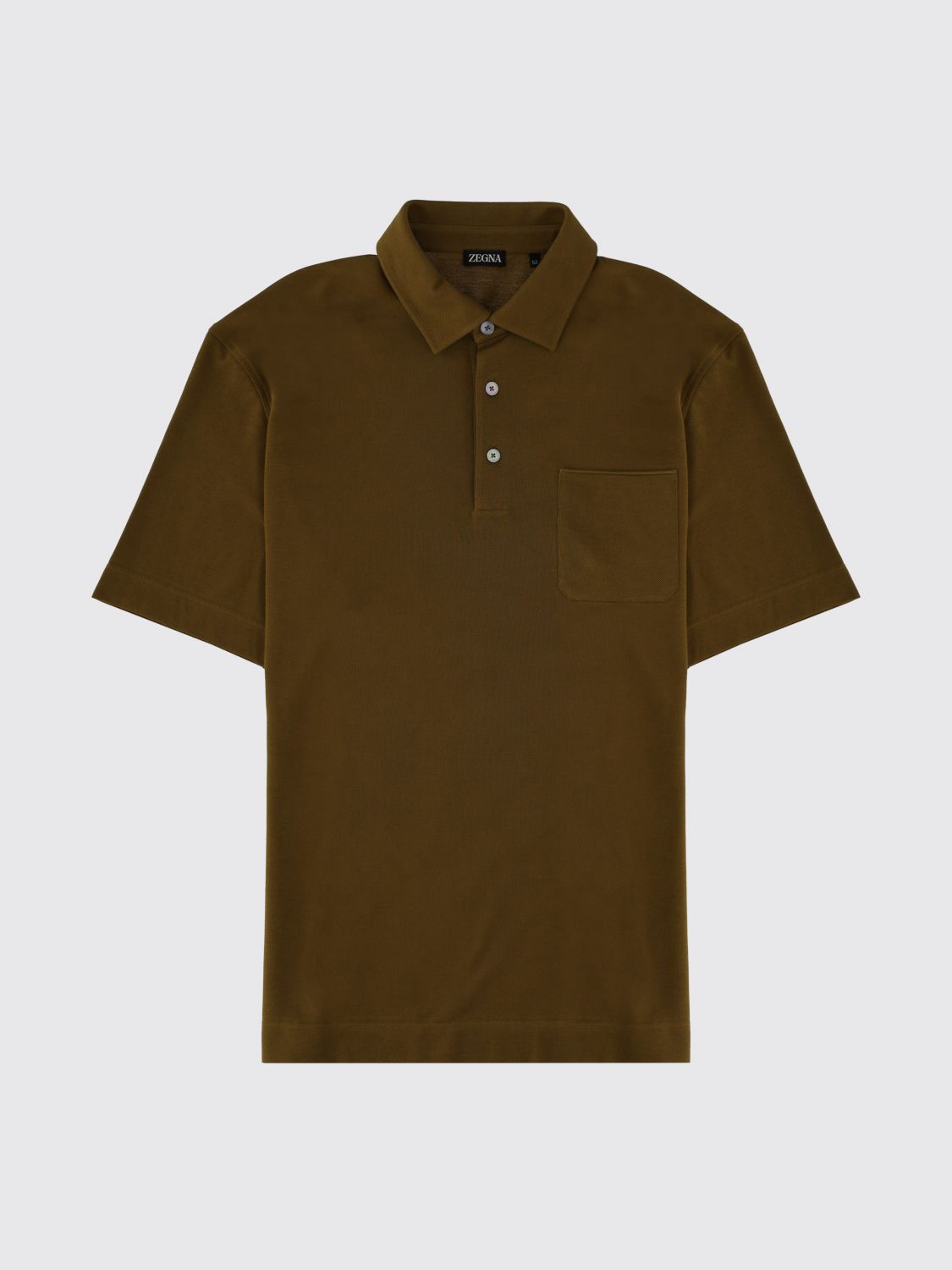 Zegna Polo Shirt Men Grass Green ZEGNA
