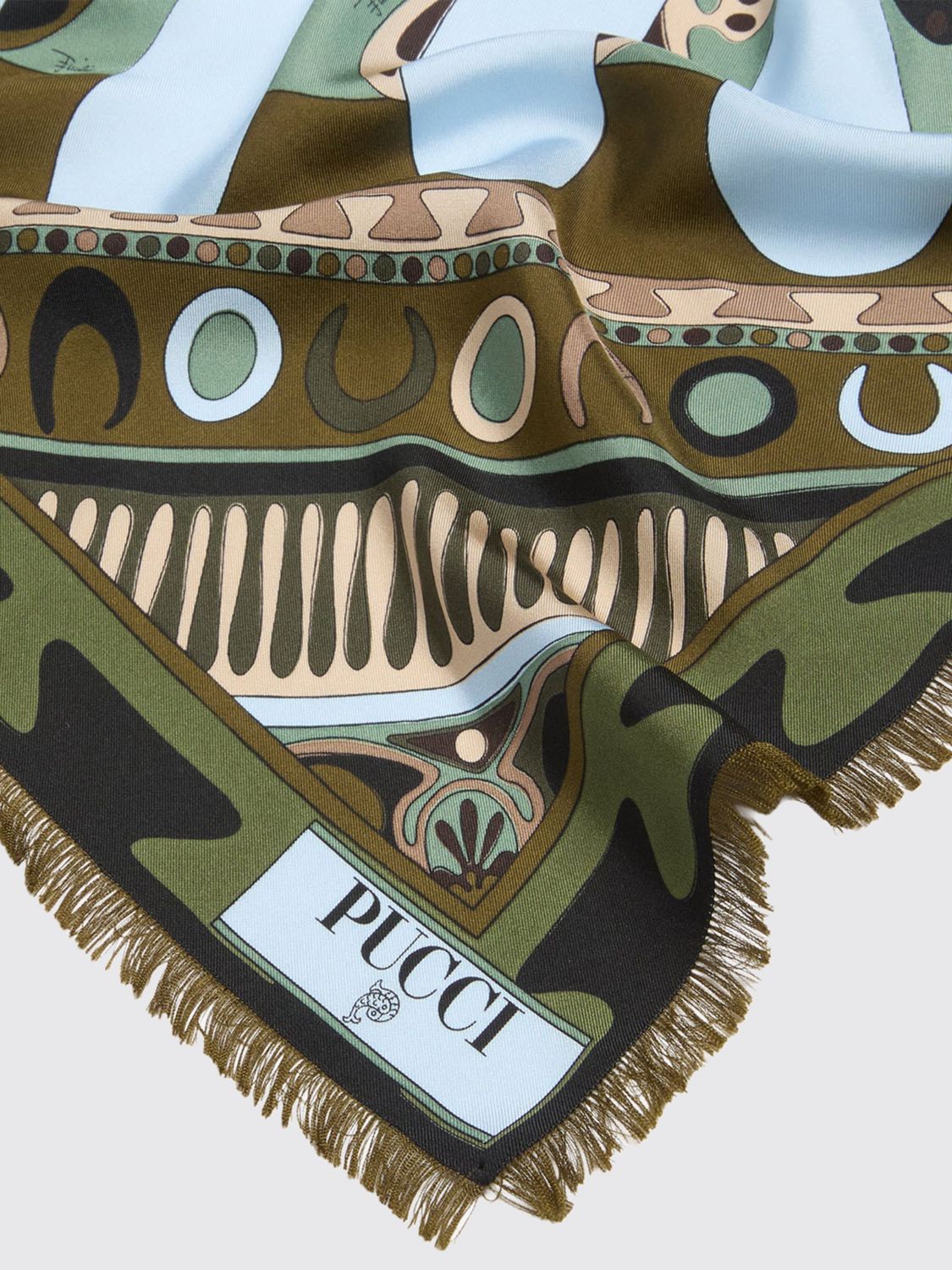 Pucci Neck Scarf Woman Green PUCCI