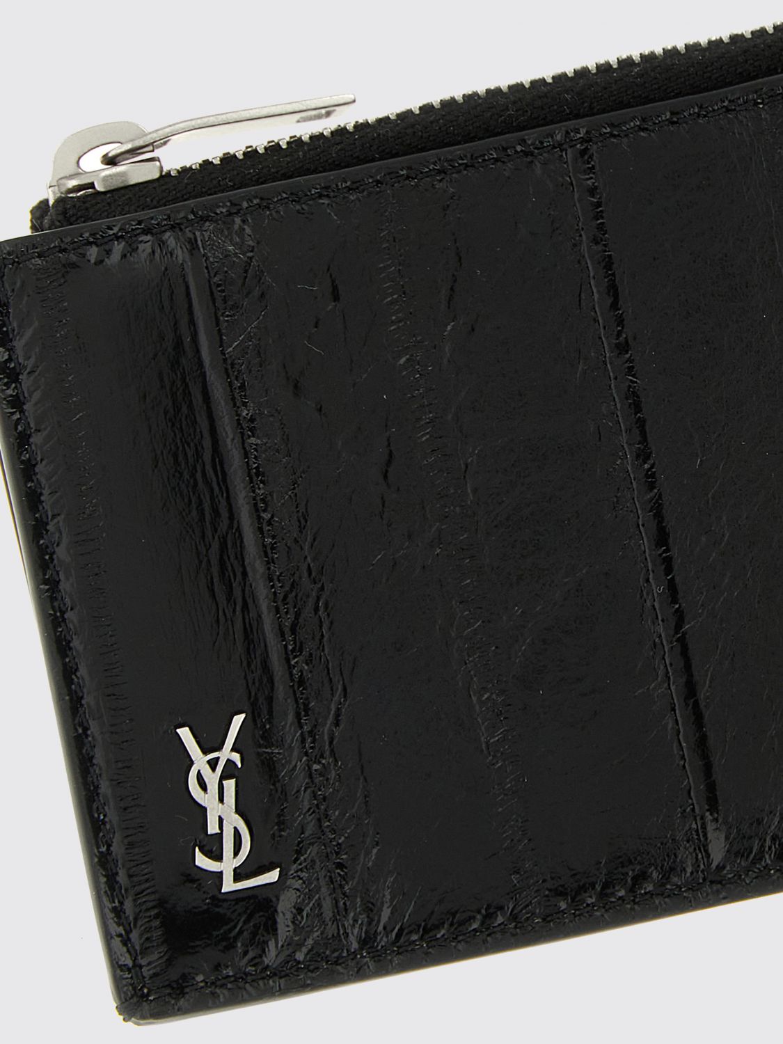 Saint Laurent Wallet Men Black SAINT LAURENT
