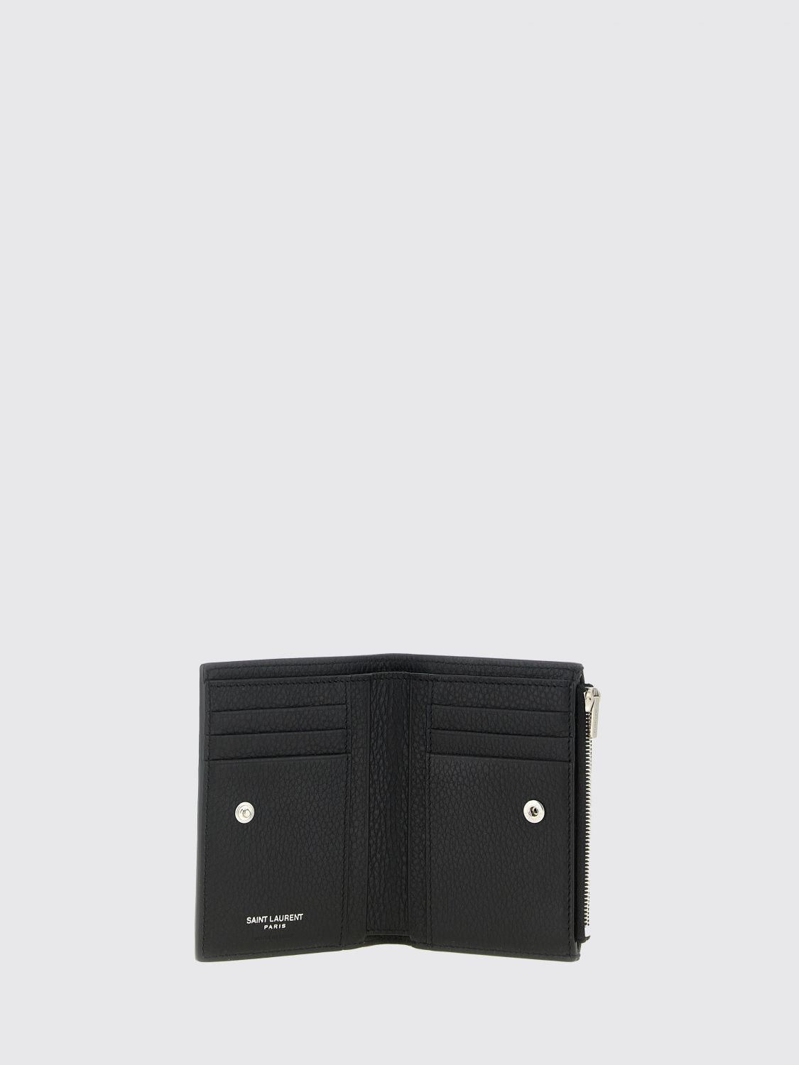 Saint Laurent Wallet Men Black SAINT LAURENT