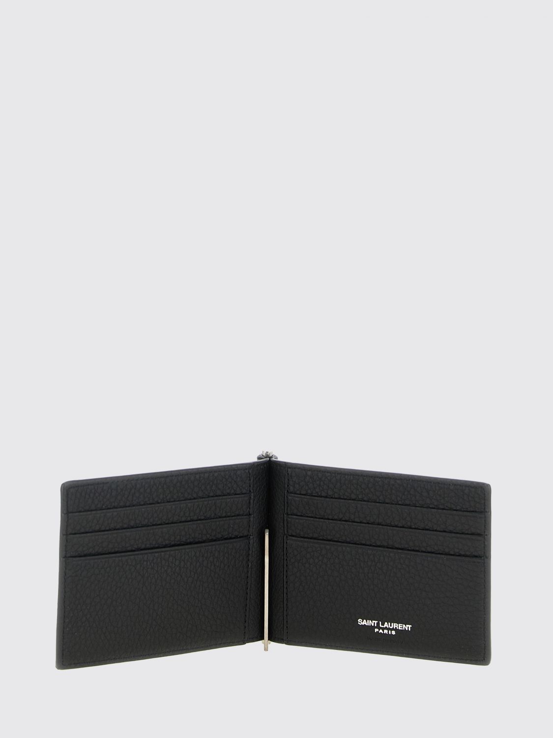 Saint Laurent Wallet Men Black SAINT LAURENT