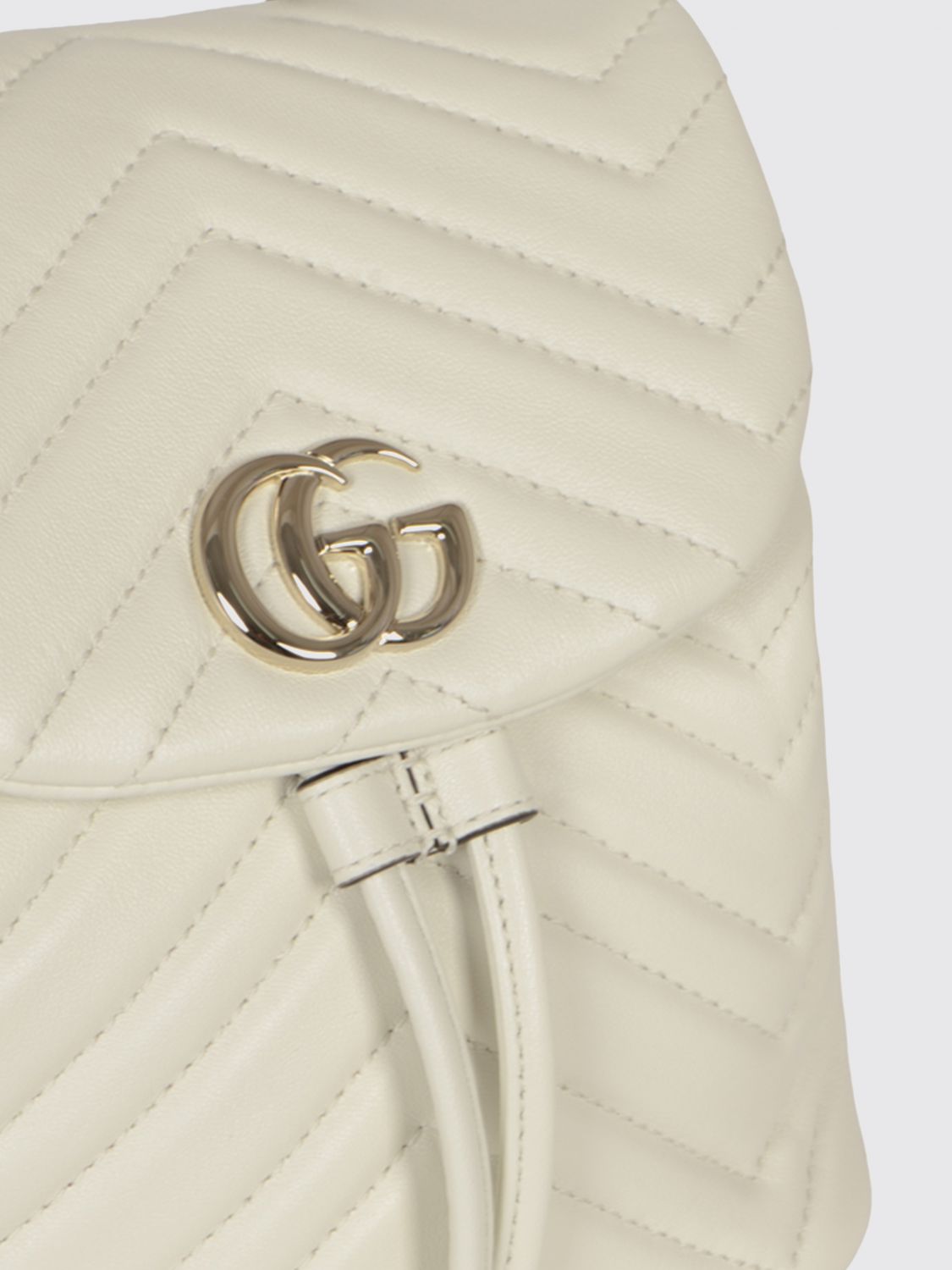 Gucci Women Gucci Gg Marmont Chevron Quilted Nappa Backpack GUCCI