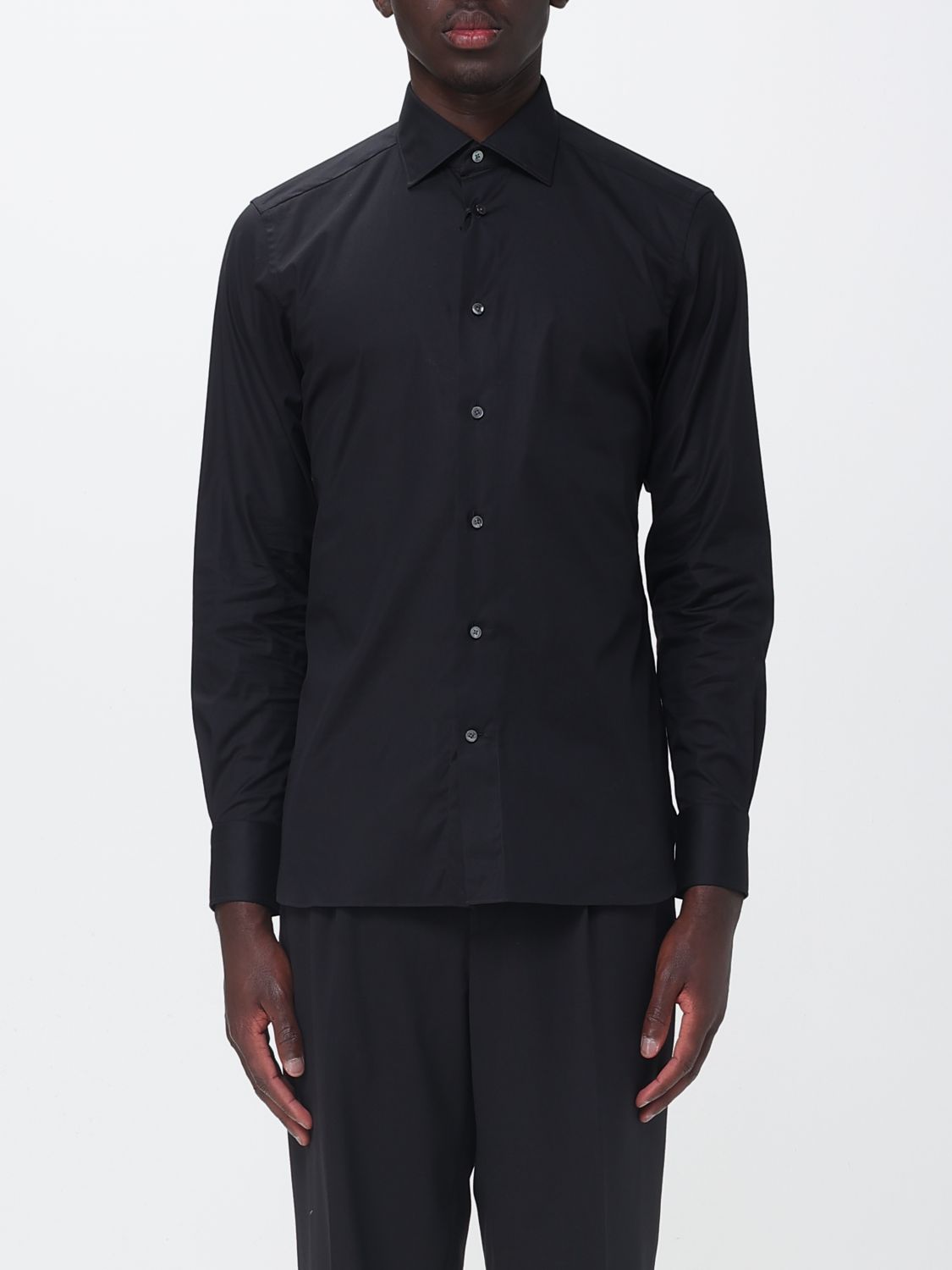 Zegna Shirt Men Black ZEGNA