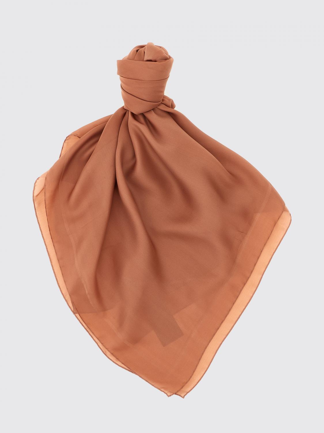 Saint Laurent Neck Scarf Woman Brown SAINT LAURENT