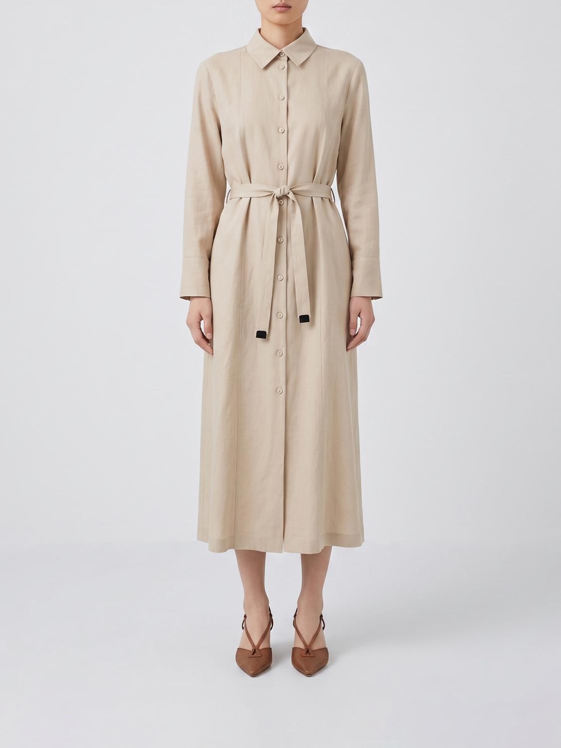 Max Mara Dress Woman Beige MAX MARA