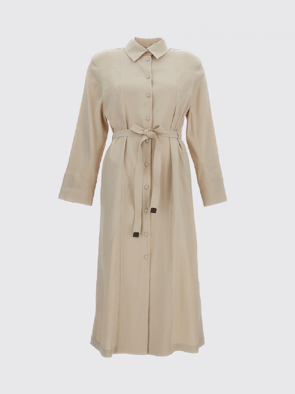 Max Mara Dress Woman Beige MAX MARA