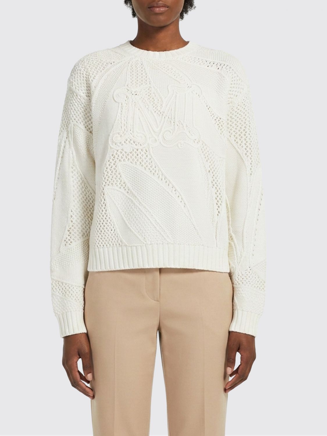 Max Mara Sweater Woman White MAX MARA