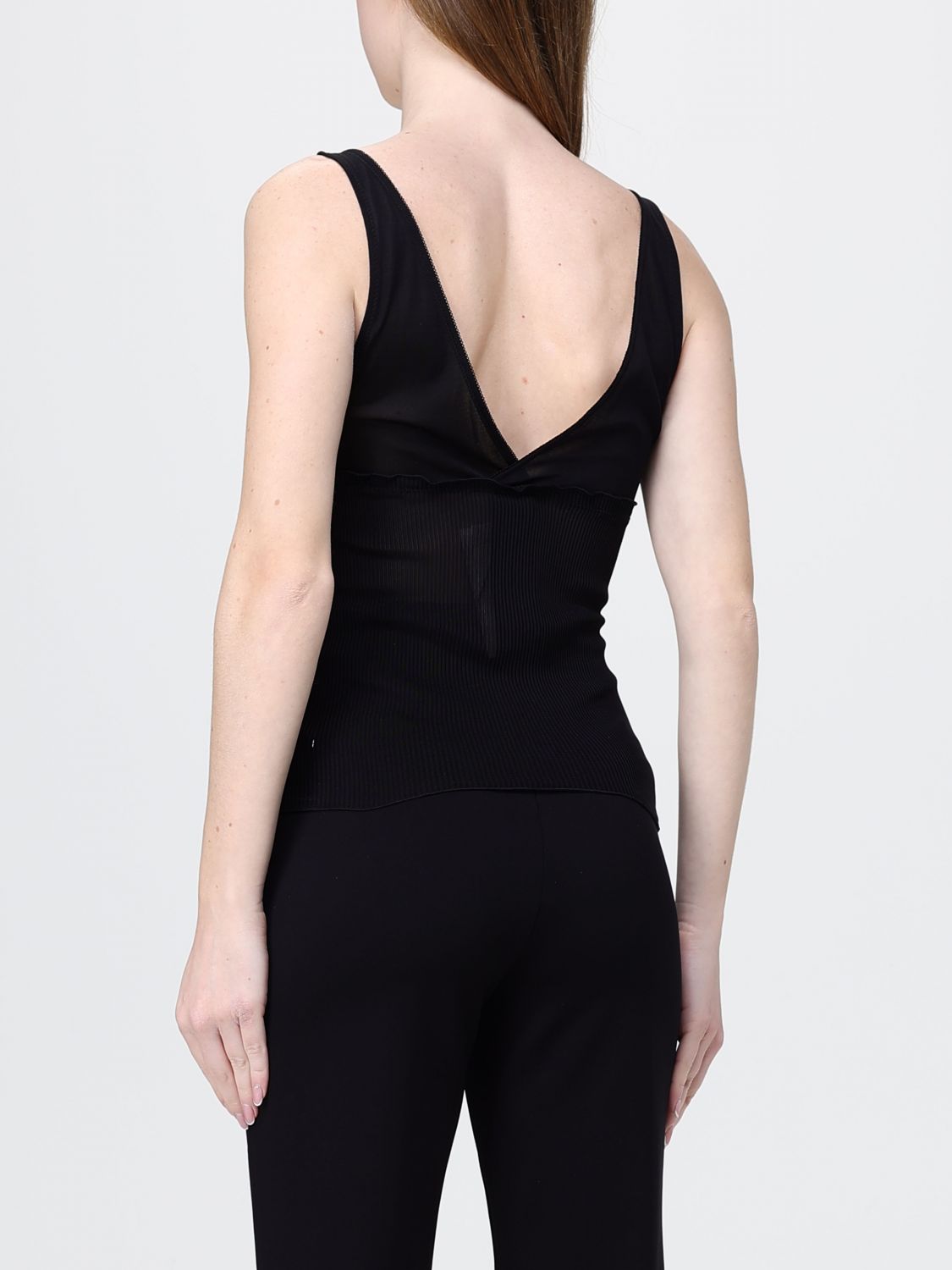 Saint Laurent Top Woman Black SAINT LAURENT