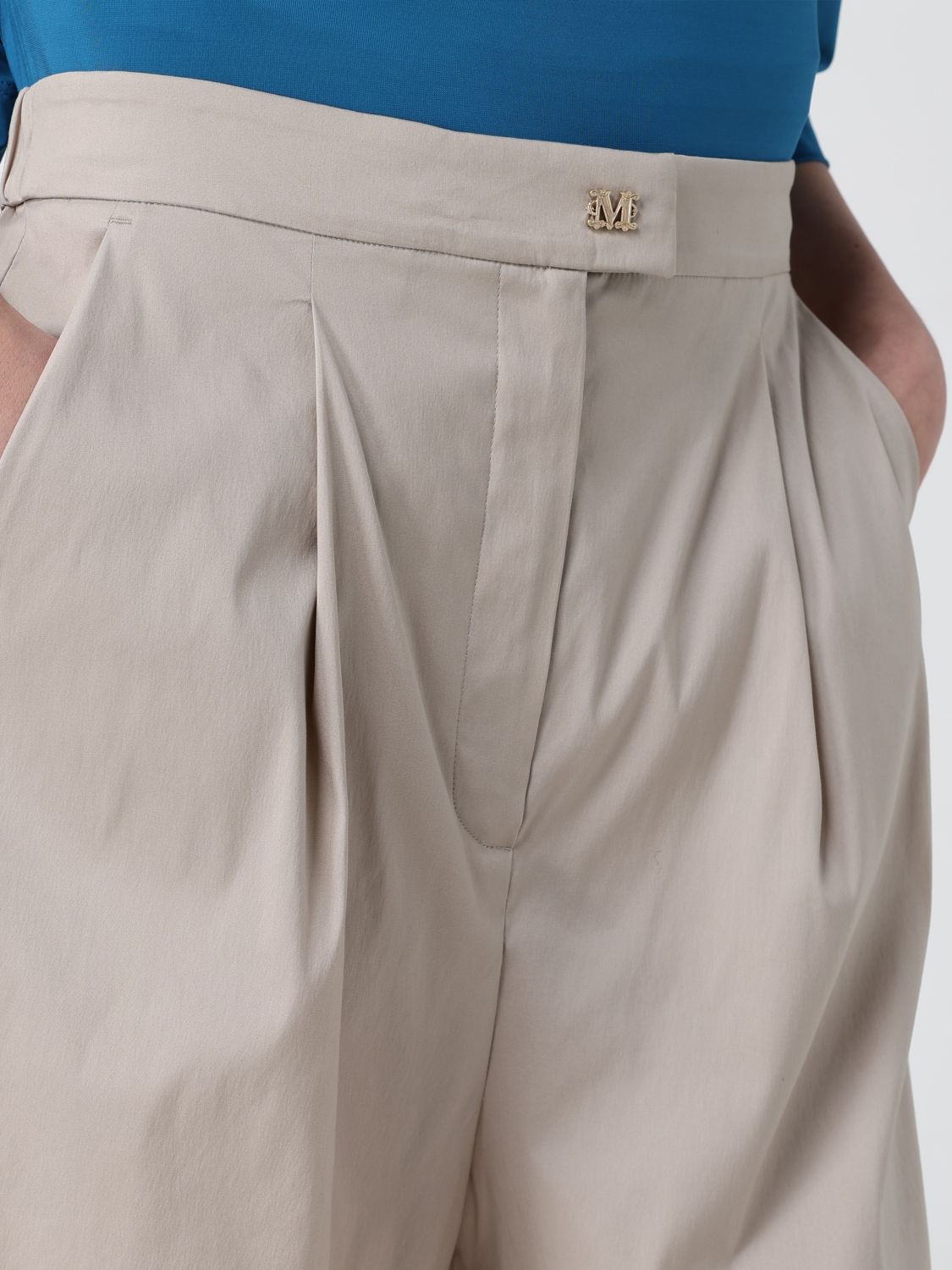Max Mara Shorts Woman Sand MAX MARA