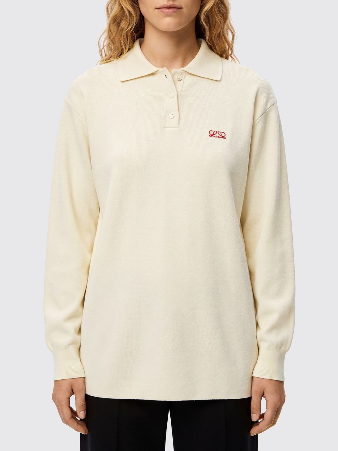 Loewe Polo Shirt Woman White LOEWE