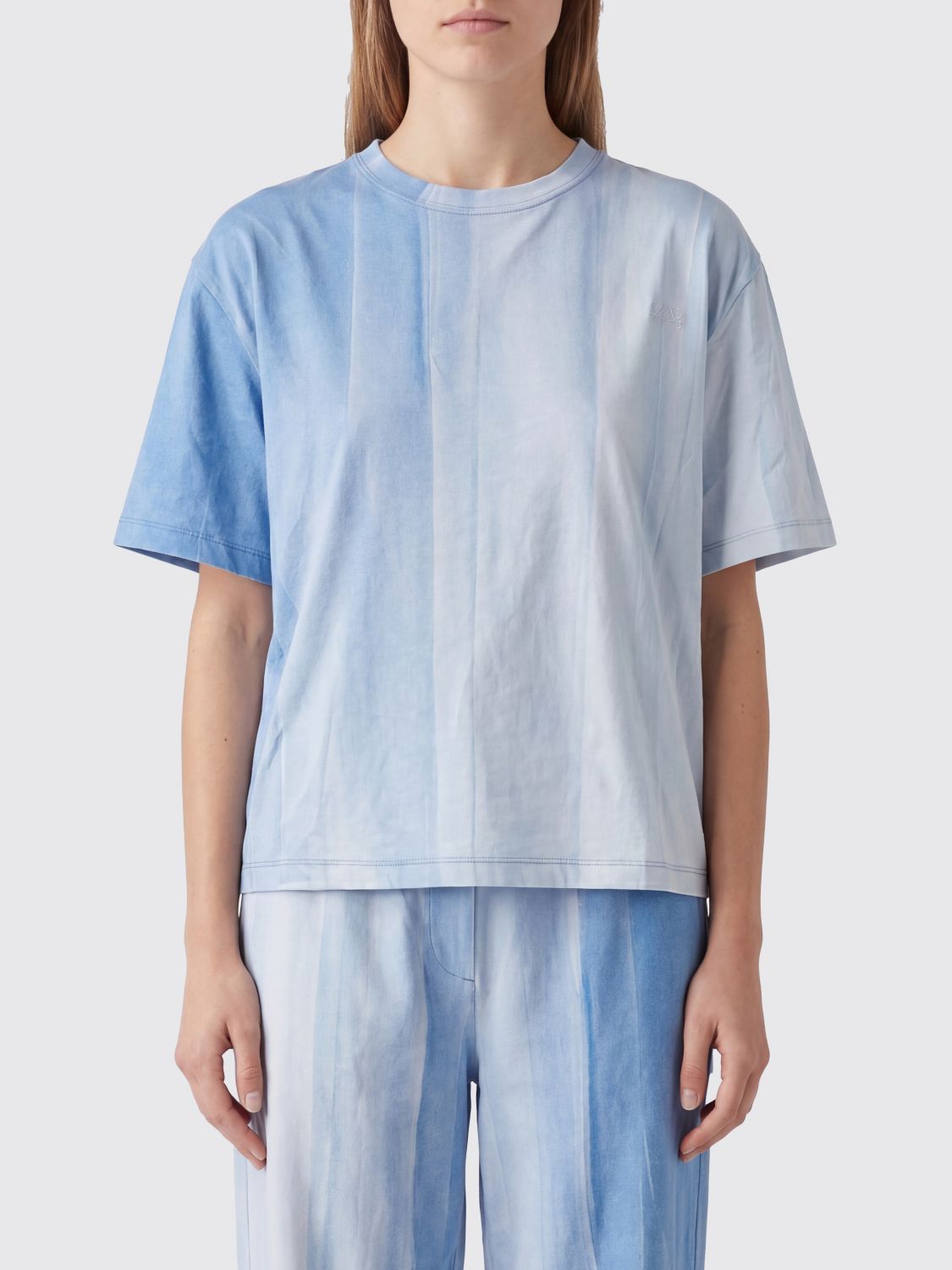 Loewe T-Shirt Woman Gnawed Blue LOEWE