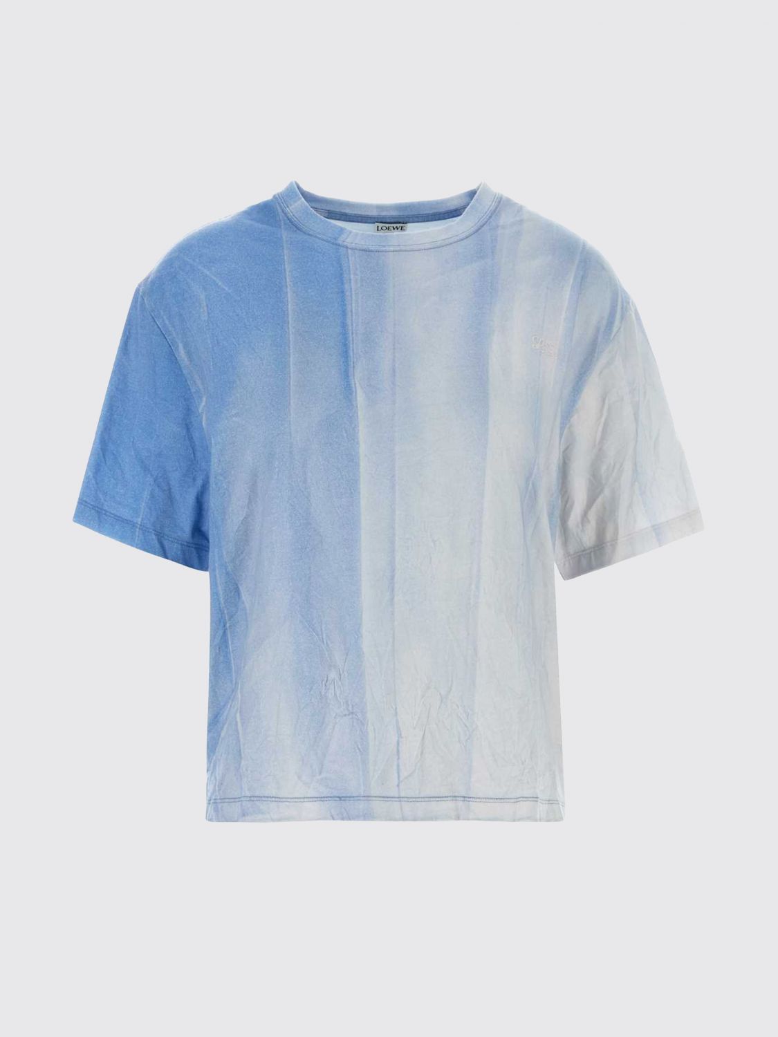 Loewe T-Shirt Woman Gnawed Blue LOEWE