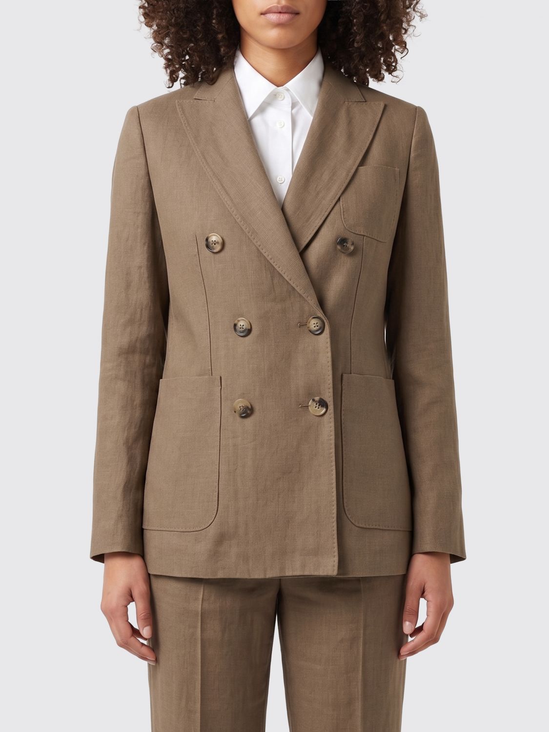 Max Mara Jacket Woman Brown MAX MARA