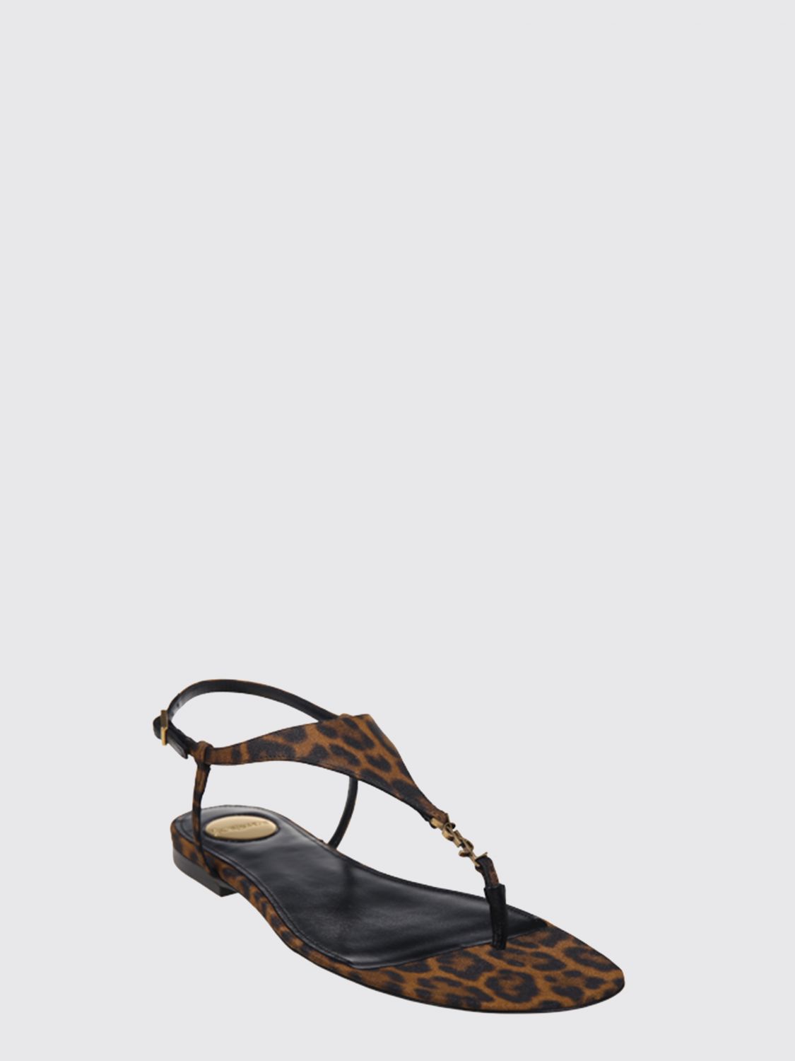Saint Laurent Heeled Sandal Woman Black SAINT LAURENT