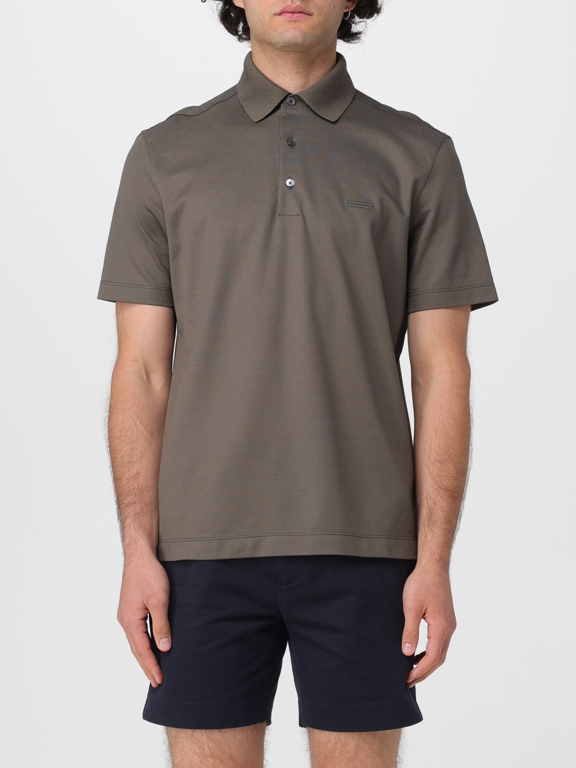Zegna Polo Shirt Men Green ZEGNA