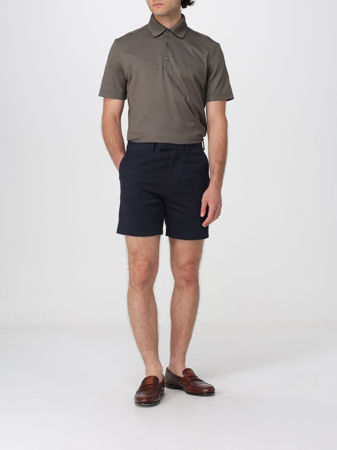 Zegna Polo Shirt Men Green ZEGNA