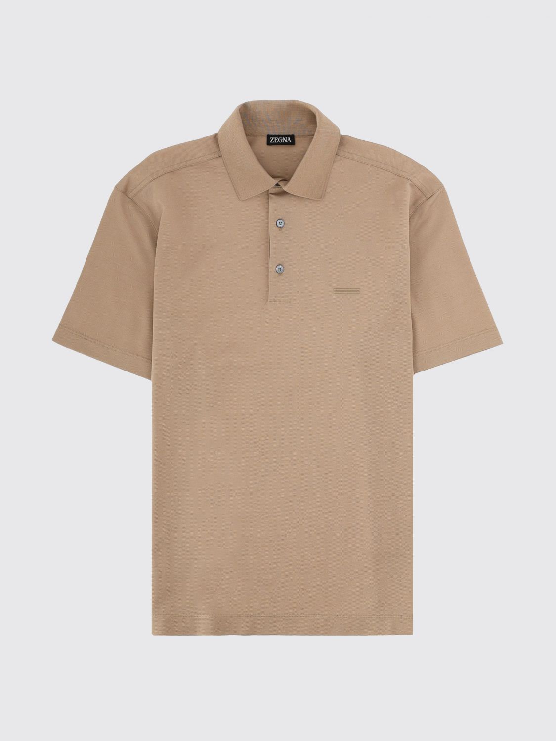 Zegna Polo Shirt Men Beige ZEGNA