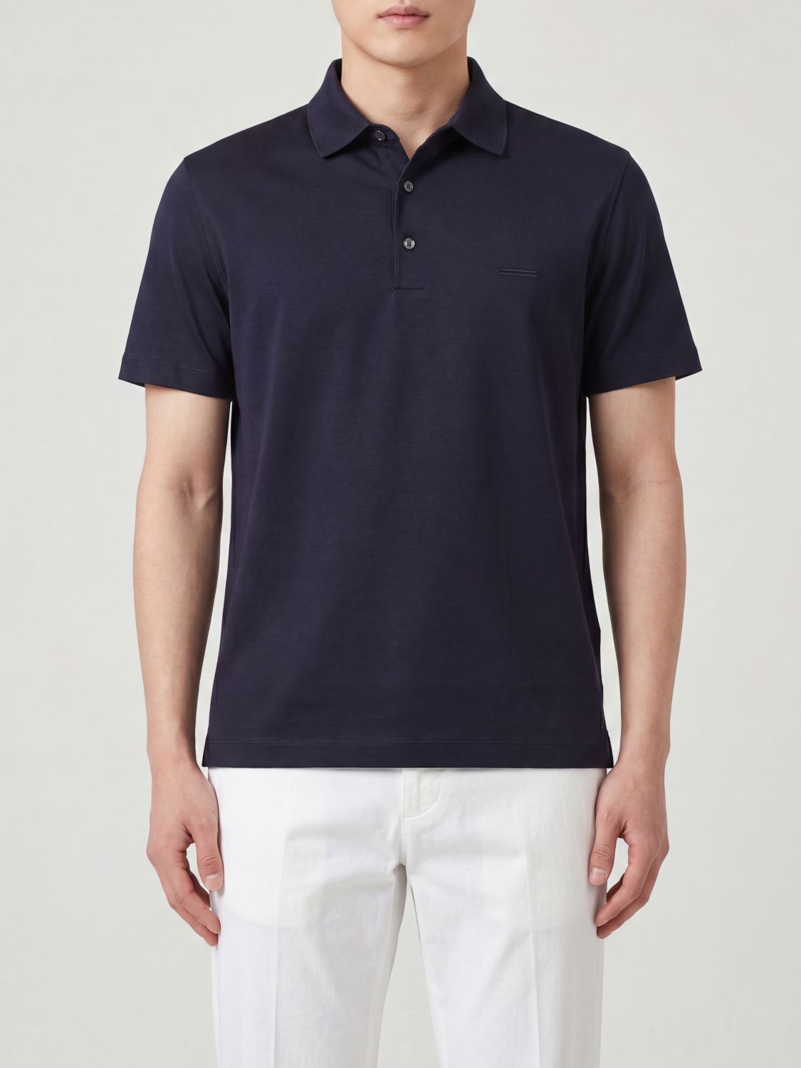 Zegna Polo Shirt Men Navy ZEGNA