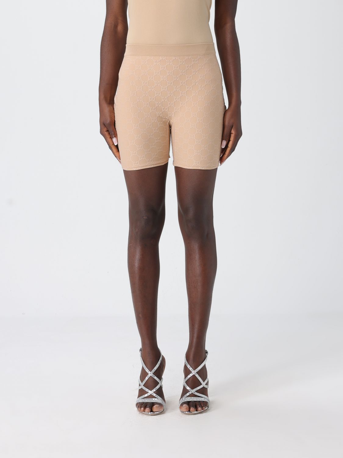 Gucci Shorts Woman Beige GUCCI