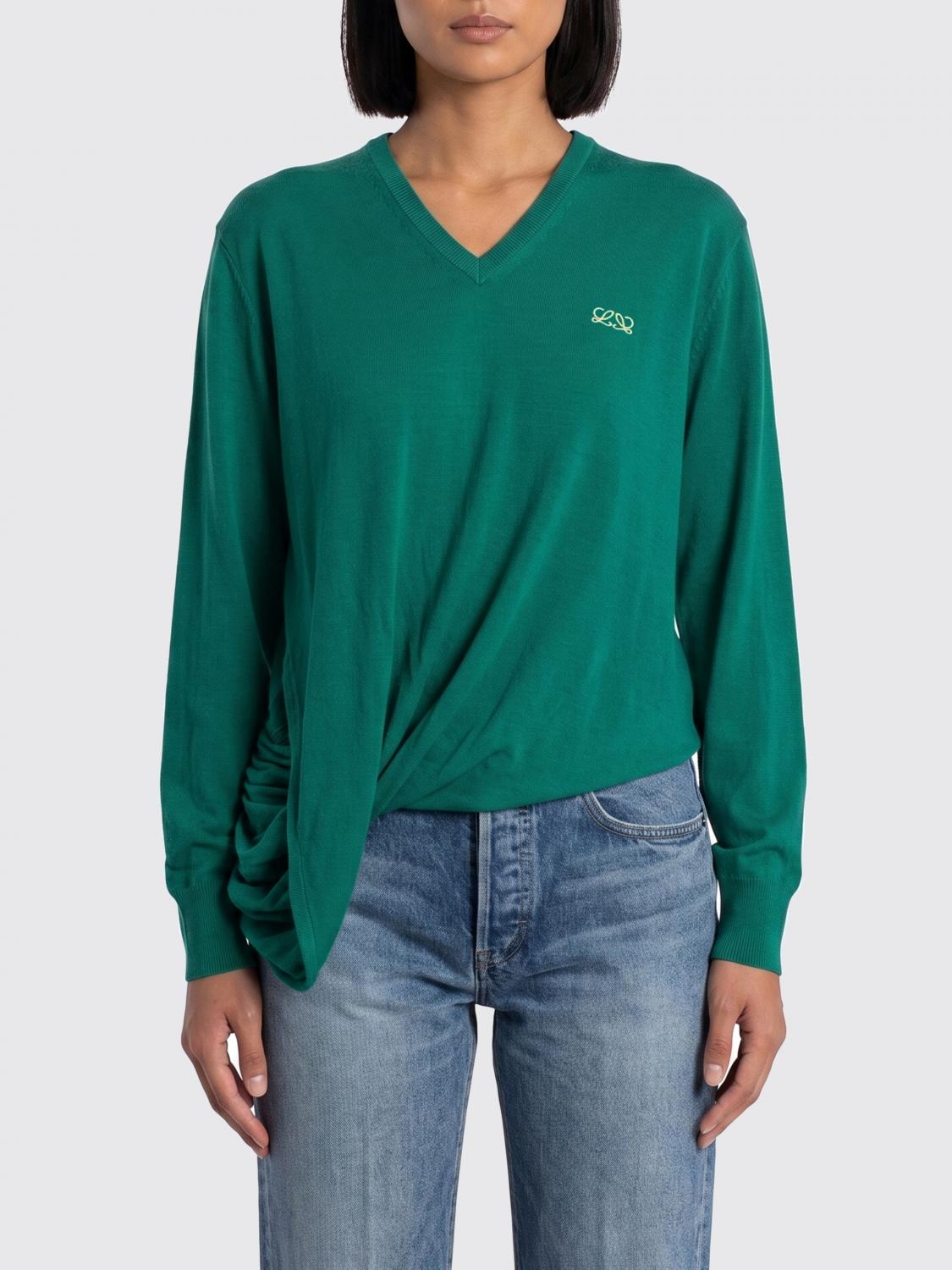 Loewe Sweater Woman Green LOEWE