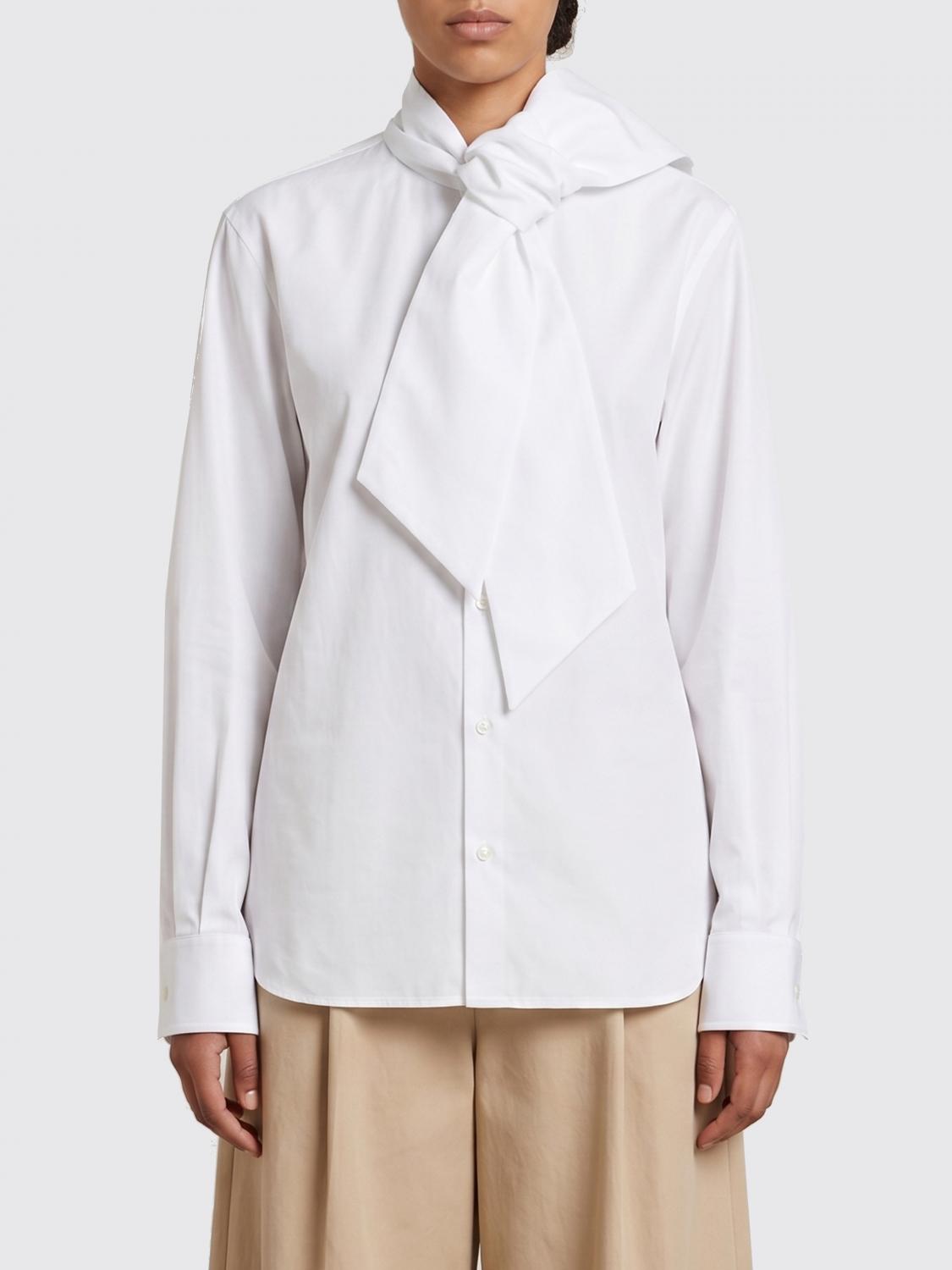 Saint Laurent Shirt Woman White SAINT LAURENT
