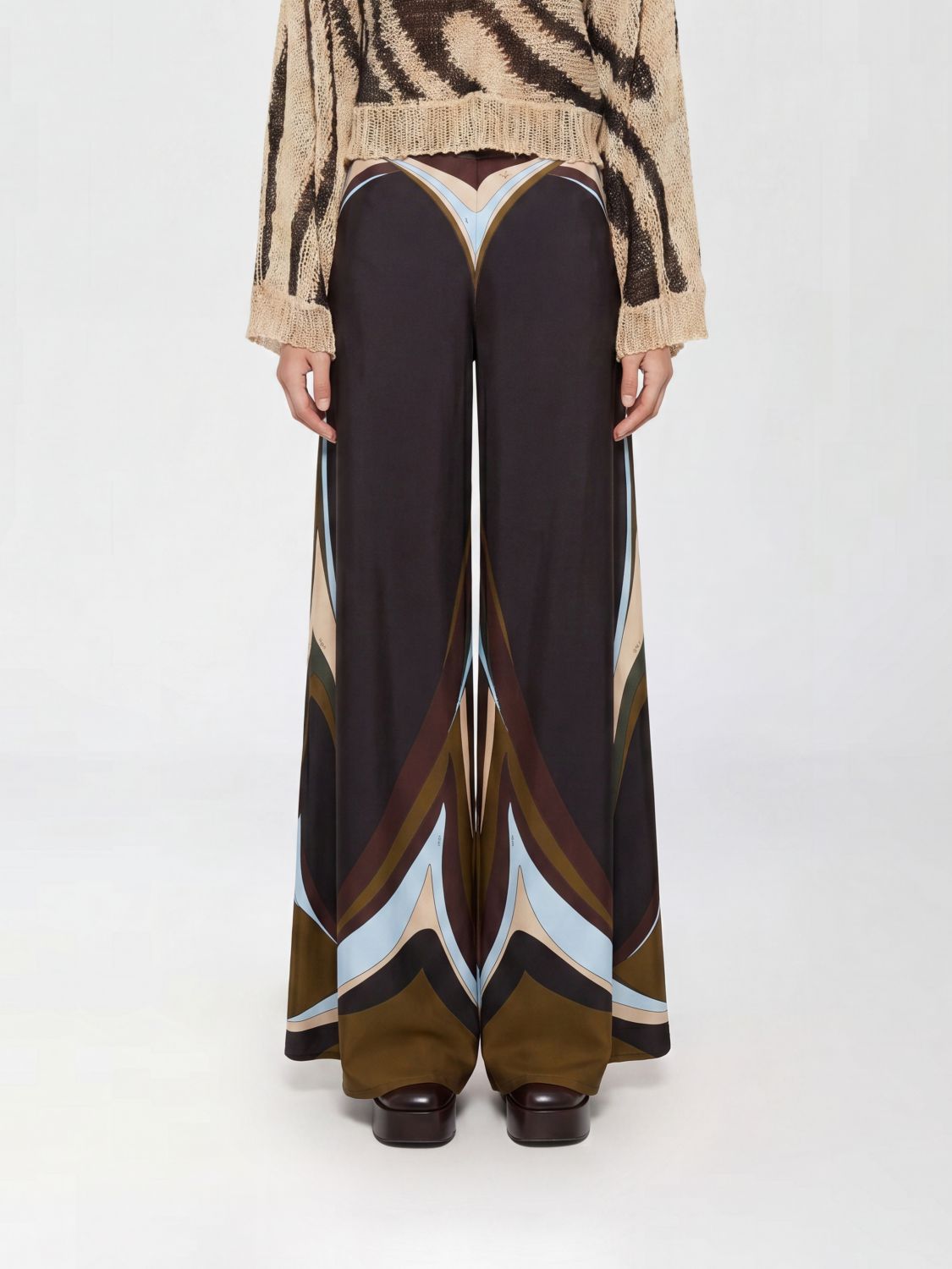Pucci Pants Woman Kaki PUCCI
