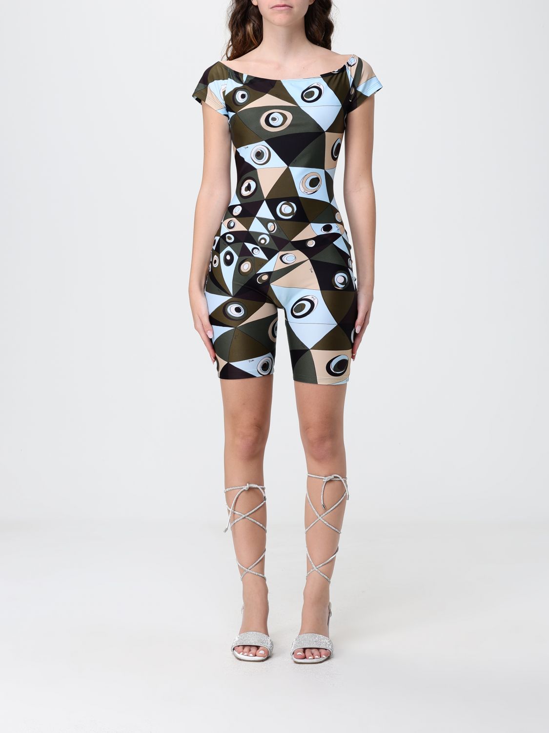 Pucci Jumpsuit Woman Kaki PUCCI