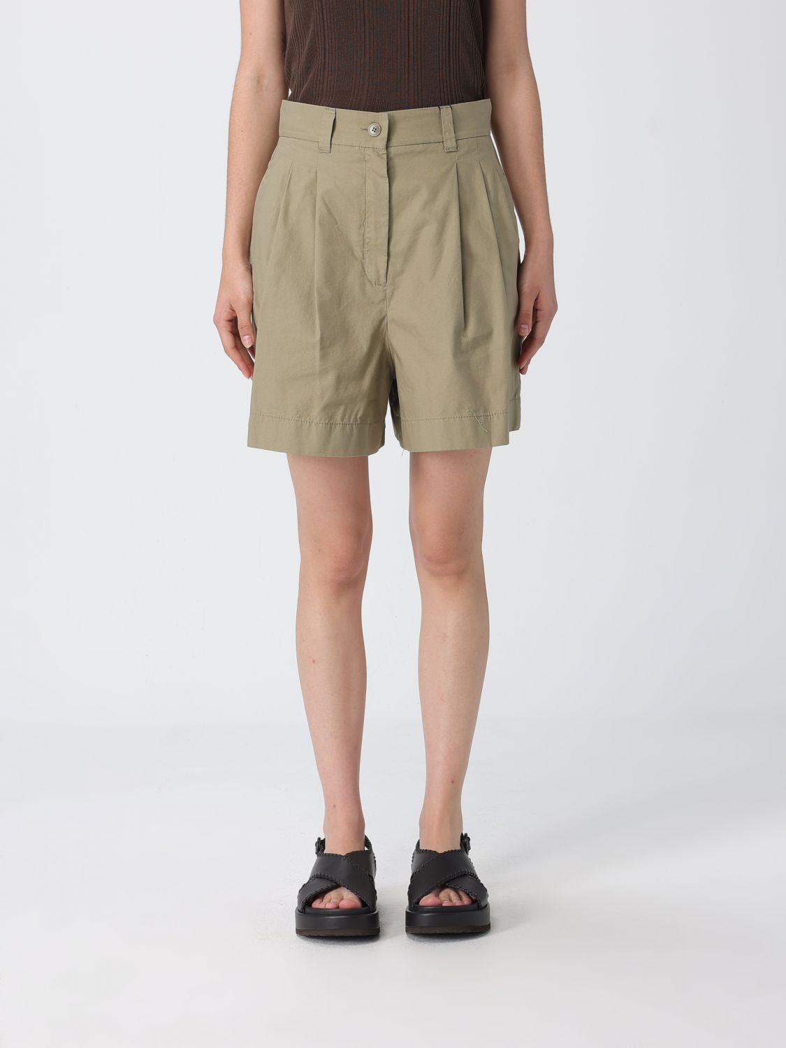 Weekend Max Mara Shorts Woman Green WEEKEND MAX MARA