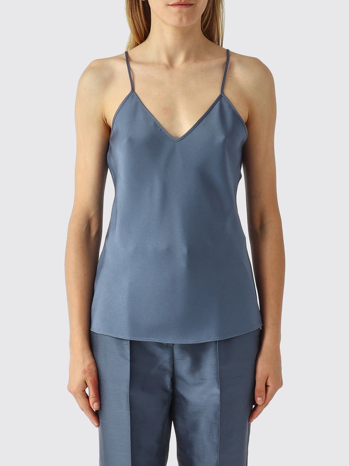 Max Mara Studio Top Woman Teal MAX MARA STUDIO