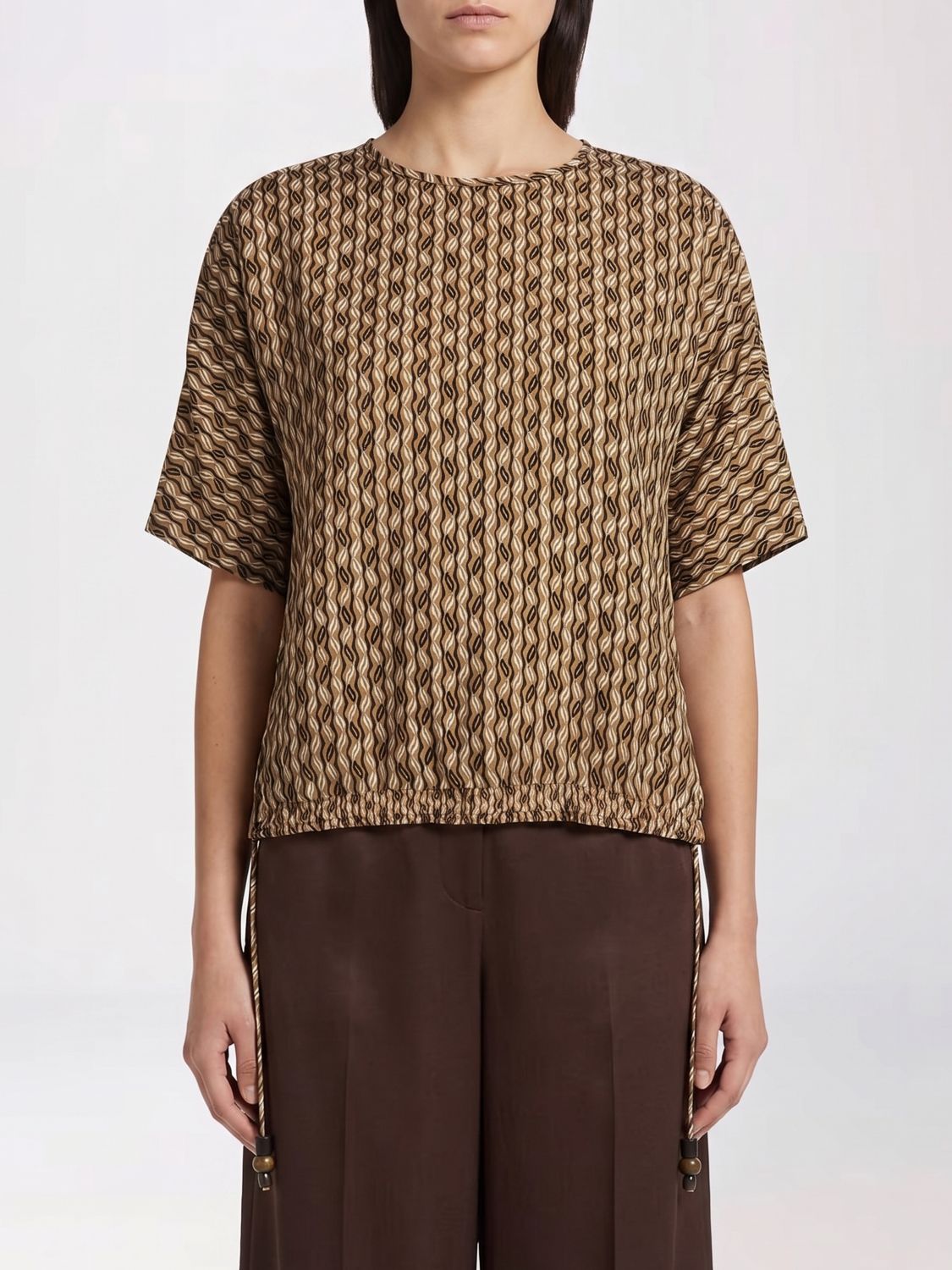 Max Mara Top Woman Brown MAX MARA