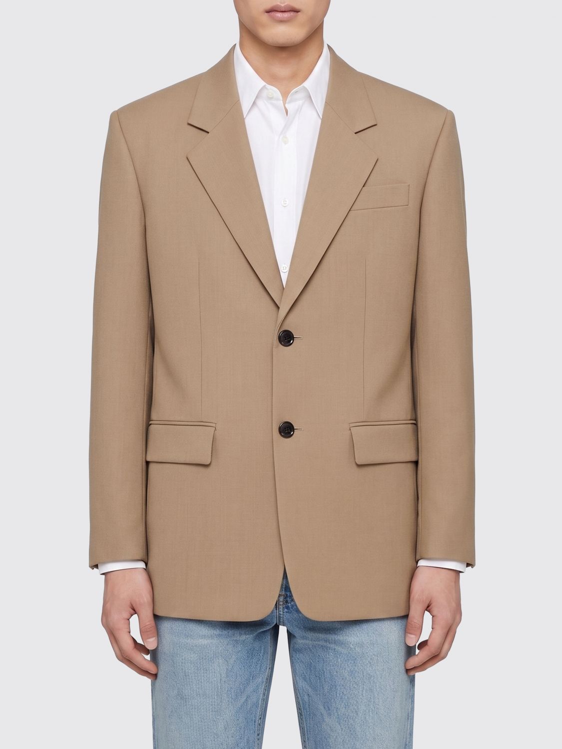Saint Laurent Jacket Men Beige