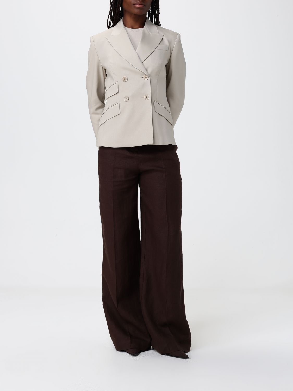 Max Mara Jacket Woman Beige MAX MARA
