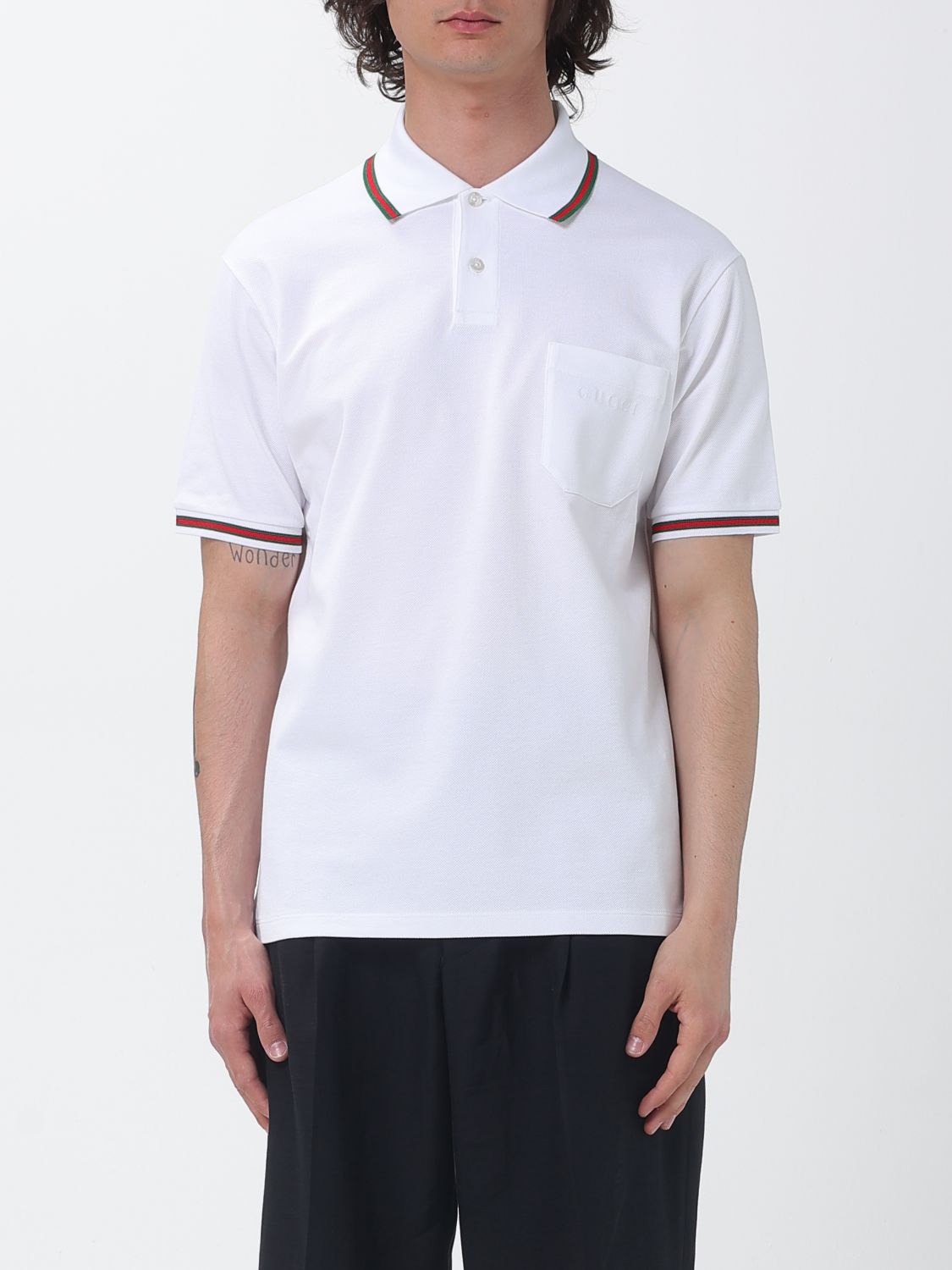 Gucci Polo Shirt Men White GUCCI